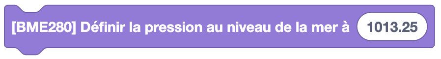 Establecer presión a nivel del mar