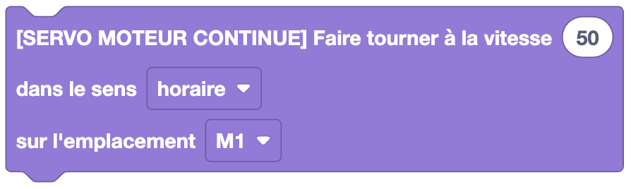 Obróć ciągły serwomotor